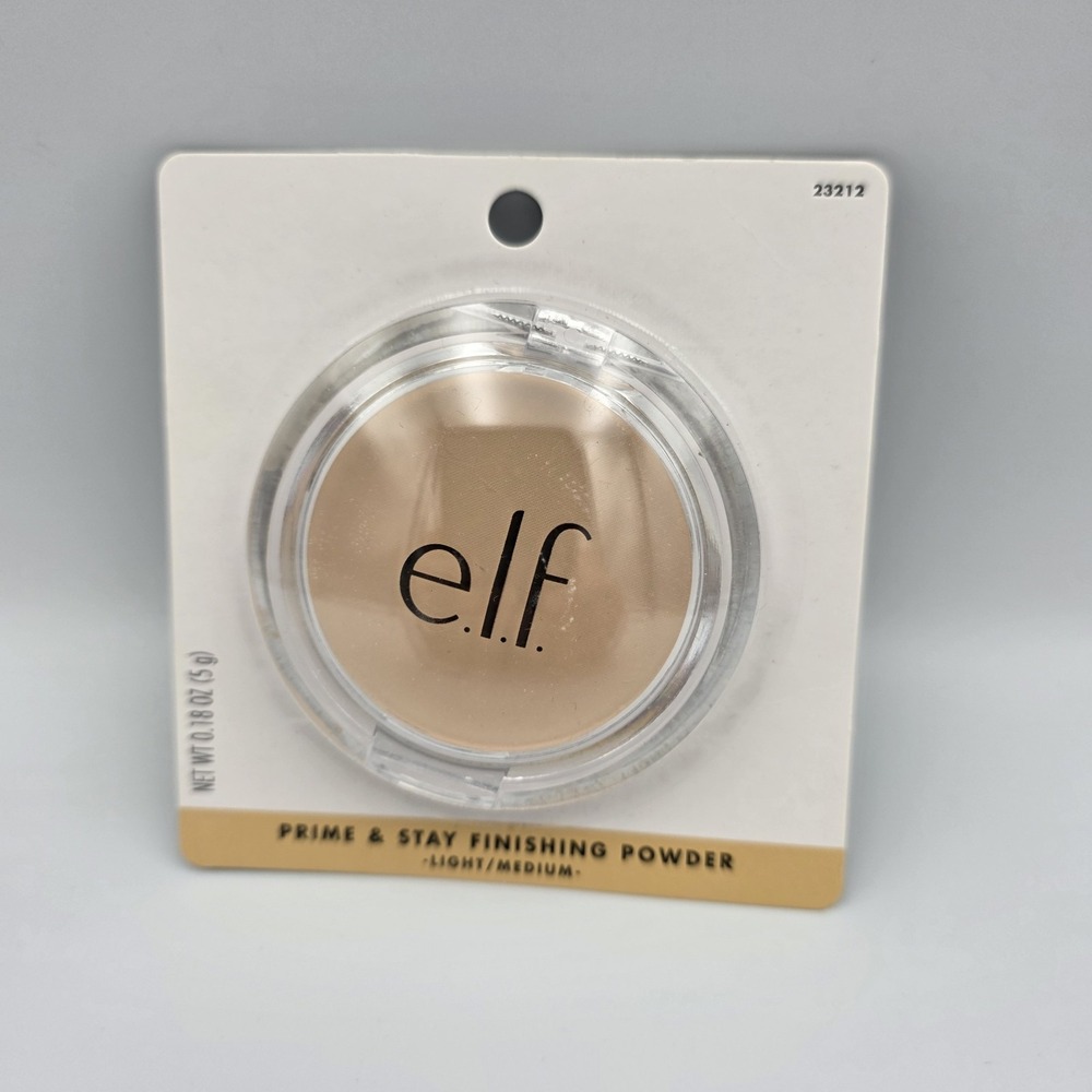 e.l.f. ELF Prime and Stay Finishing Powder Light/Medium 23212 New Sealed